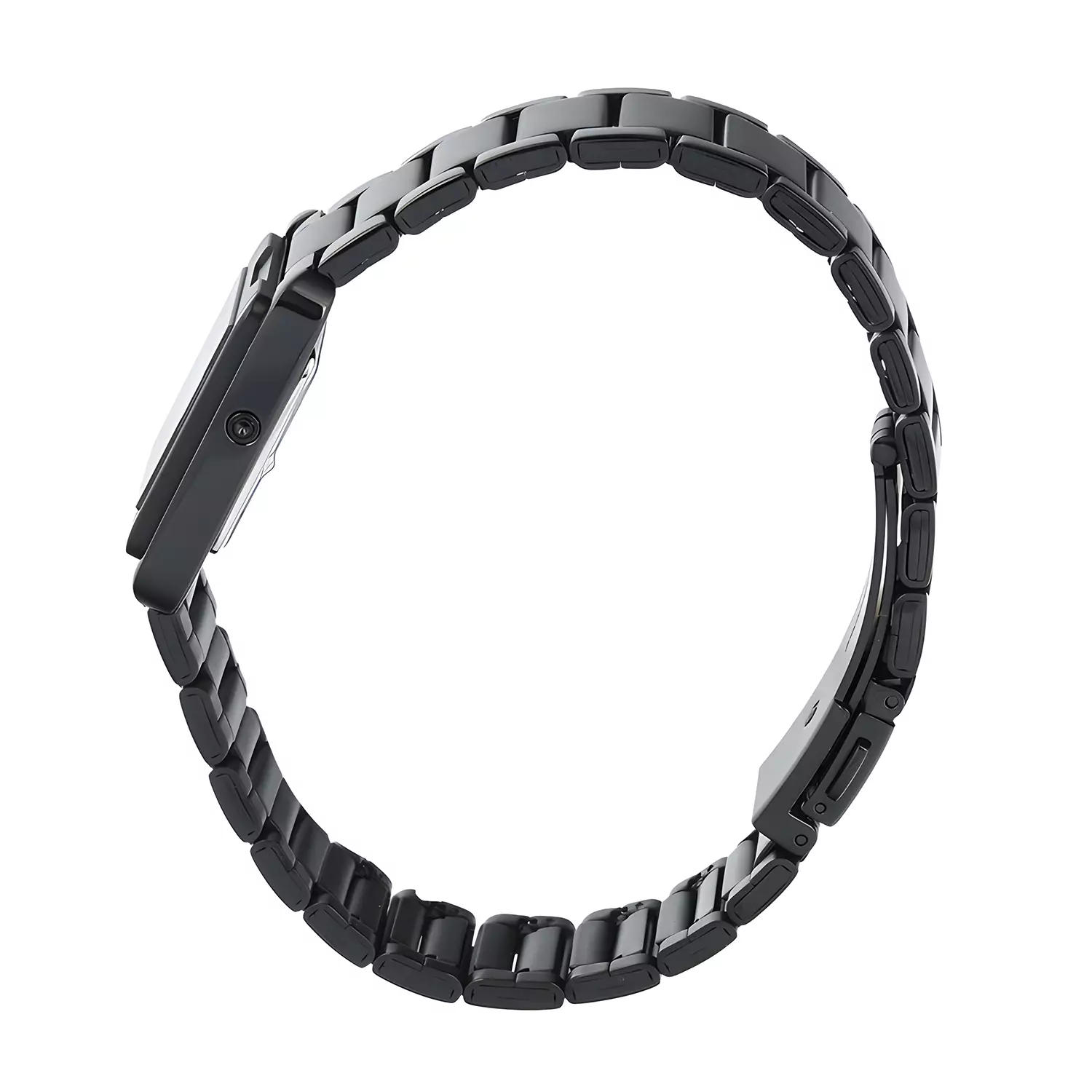 Alexandre Christie DiGi - Jam Tangan Digital Wanita - Black Stainless Steel - 9499 LHBIPBA