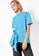 Saturday Club 藍色 Ruched Drape Hem T-Shirt 1E3E4AA430CEBCGS_3
