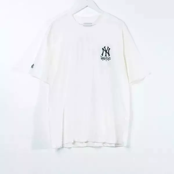 Kaos MLB NY YANKEES BACK BLACK WHITE Tshirt 100% ORIGINAL