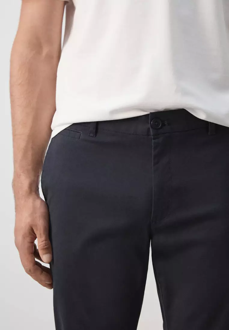 Prato Cropped Tapered Chino Trousers