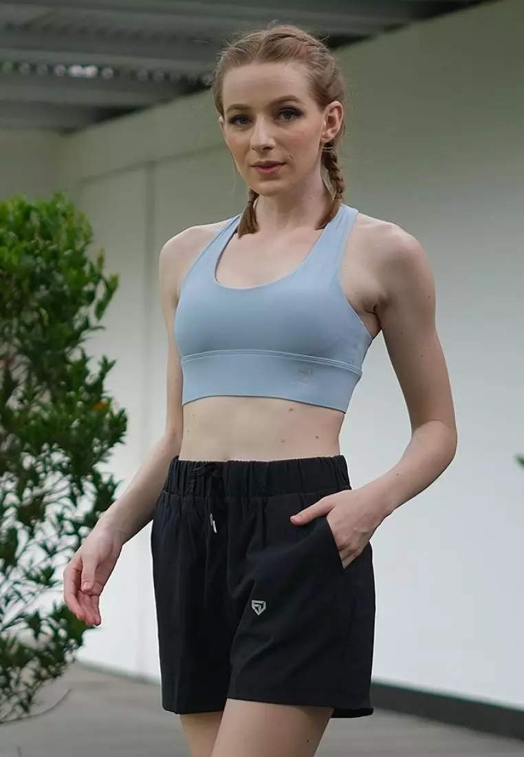 Fitwear - Sportbra Olahraga MINA CUTE MULTICROSS HOOK - BLUE