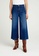 Sisley blue Wide flared leg cropped jeans 6A4DEAADC97A46GS_1