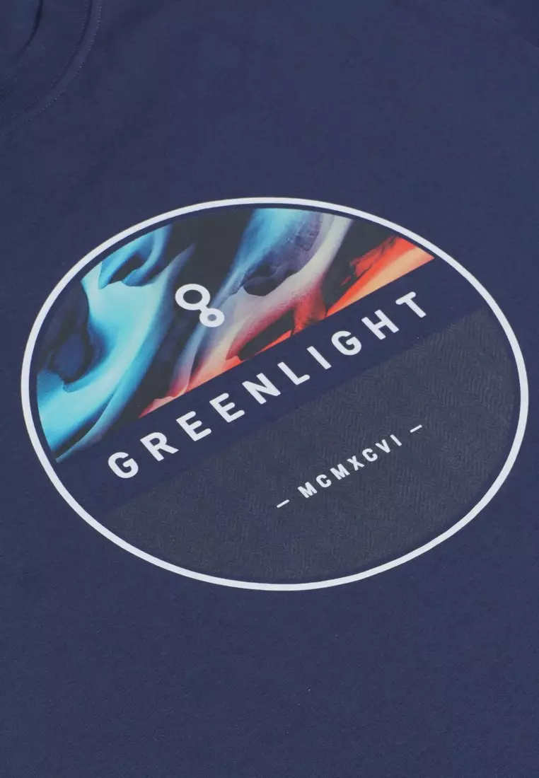 Greenlight Men's T-Shirt Short Sleeve Cotton Round Logo OL-C311223