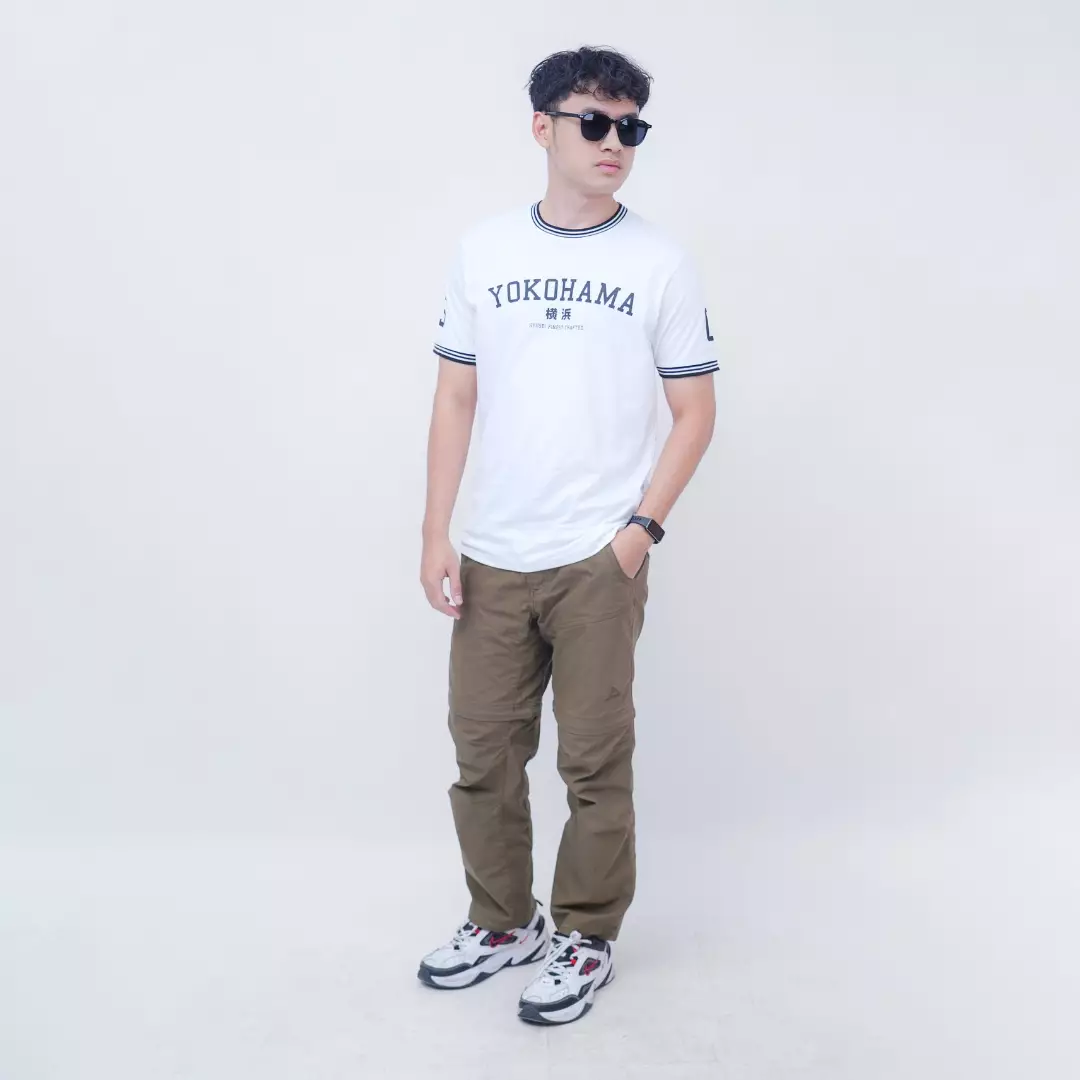 Ryusei Kaos Pria Yokohama White