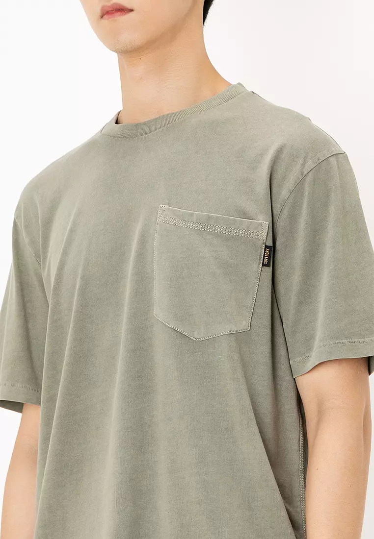 Contrast Stitch Pocket T-shirt