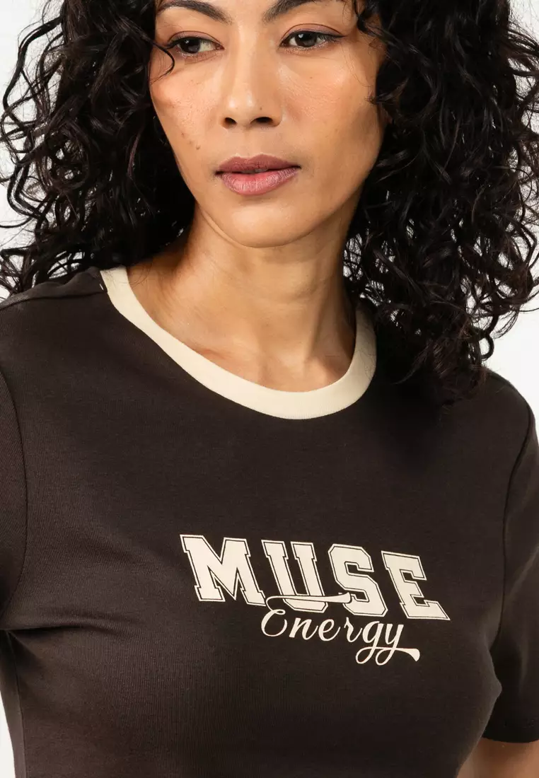 Short Sleeve Short Print Top