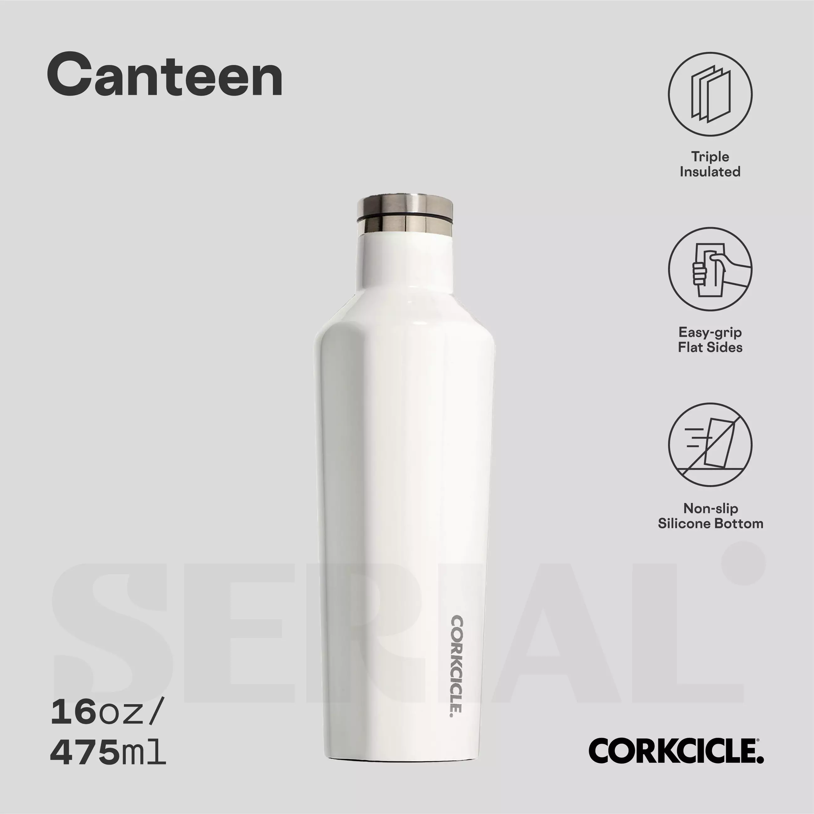 CORKCICLE® Canteen 16oz - Oat Milk
