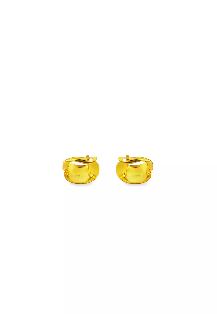 375/9K Gold Clip Earrings S201A