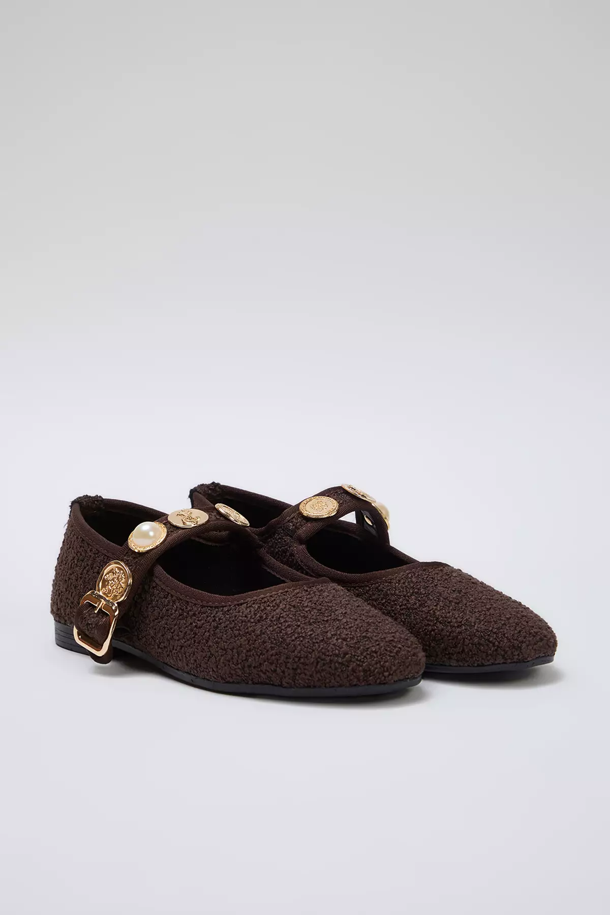 Boucle with Accessories Mary Jane Flats
