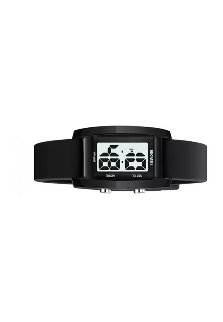 Jam Tangan Digital Pria 2325 Rubber Sporty Waterproof 50M ORIGINAL - Black