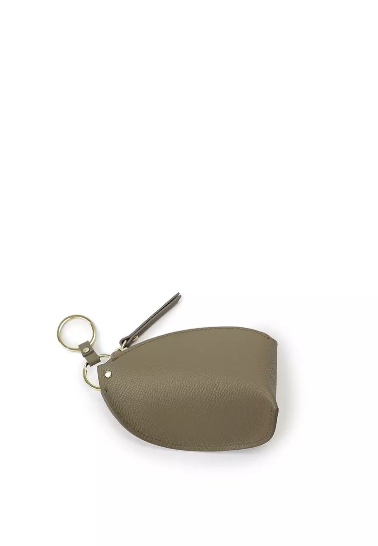 Zip Key & Card Case - Warm Toffee