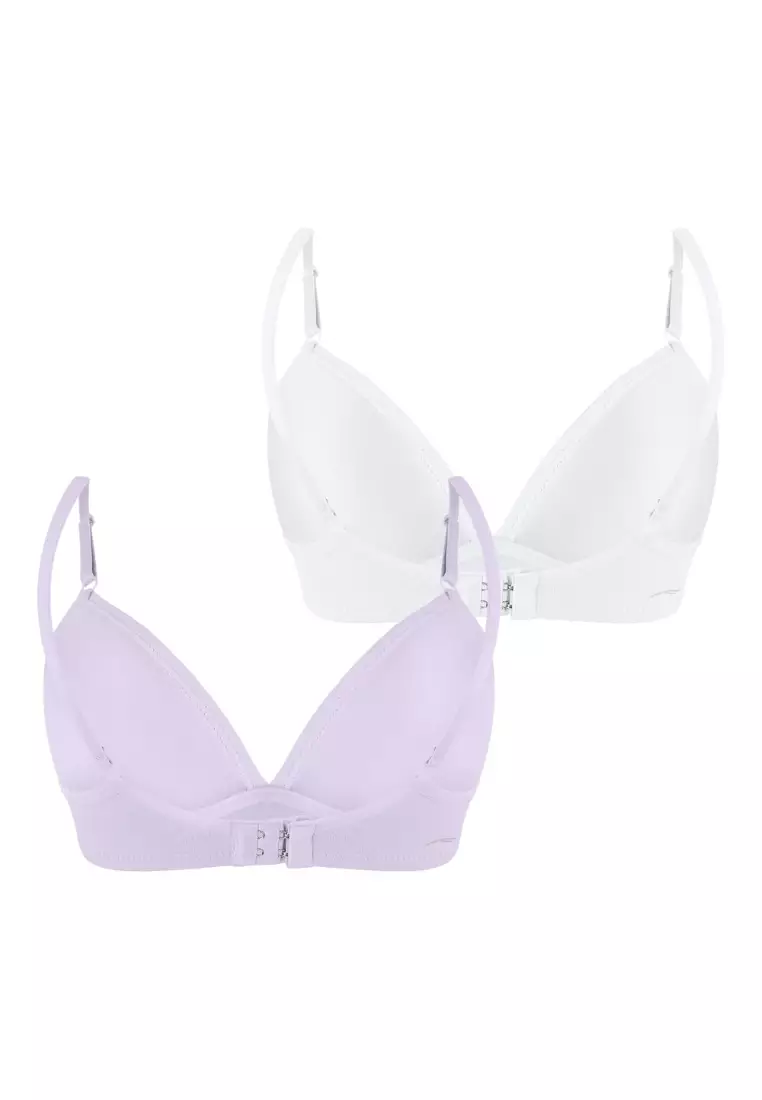 Salient Femme 2-in-1 Pack Molded Teens Bra With Adjustable Straps Underwear for Teens