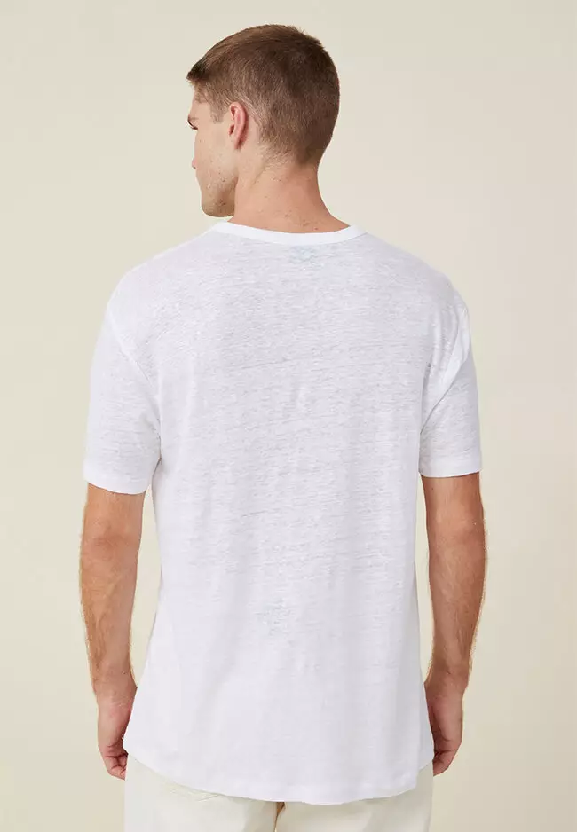 Loose Fit Linen T-Shirt