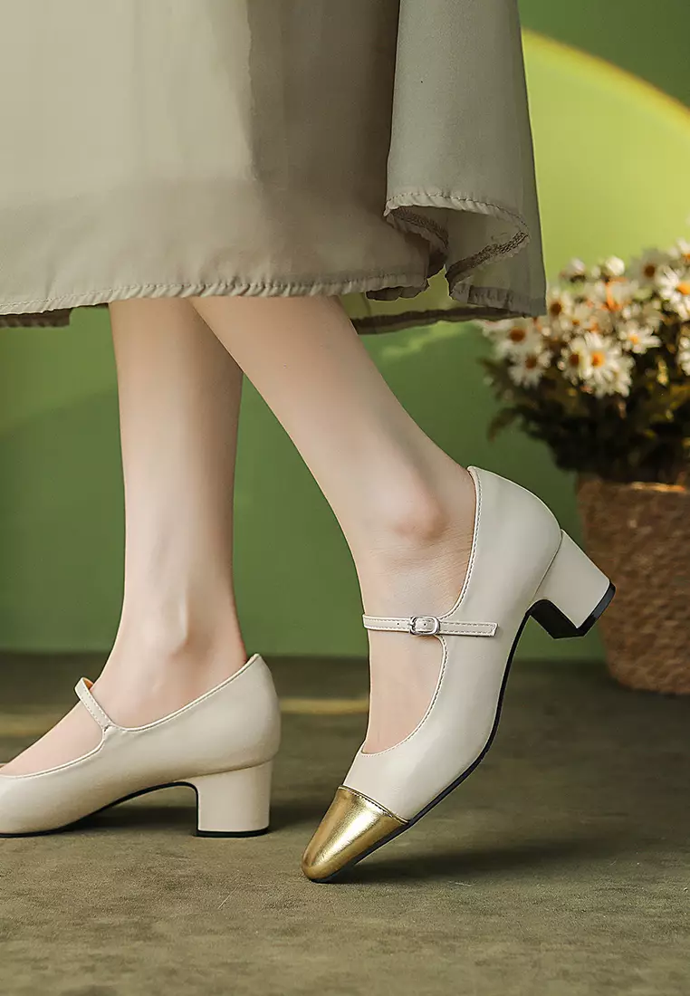 5CM Round Toe Mary Jane Shoes XJ2302-1