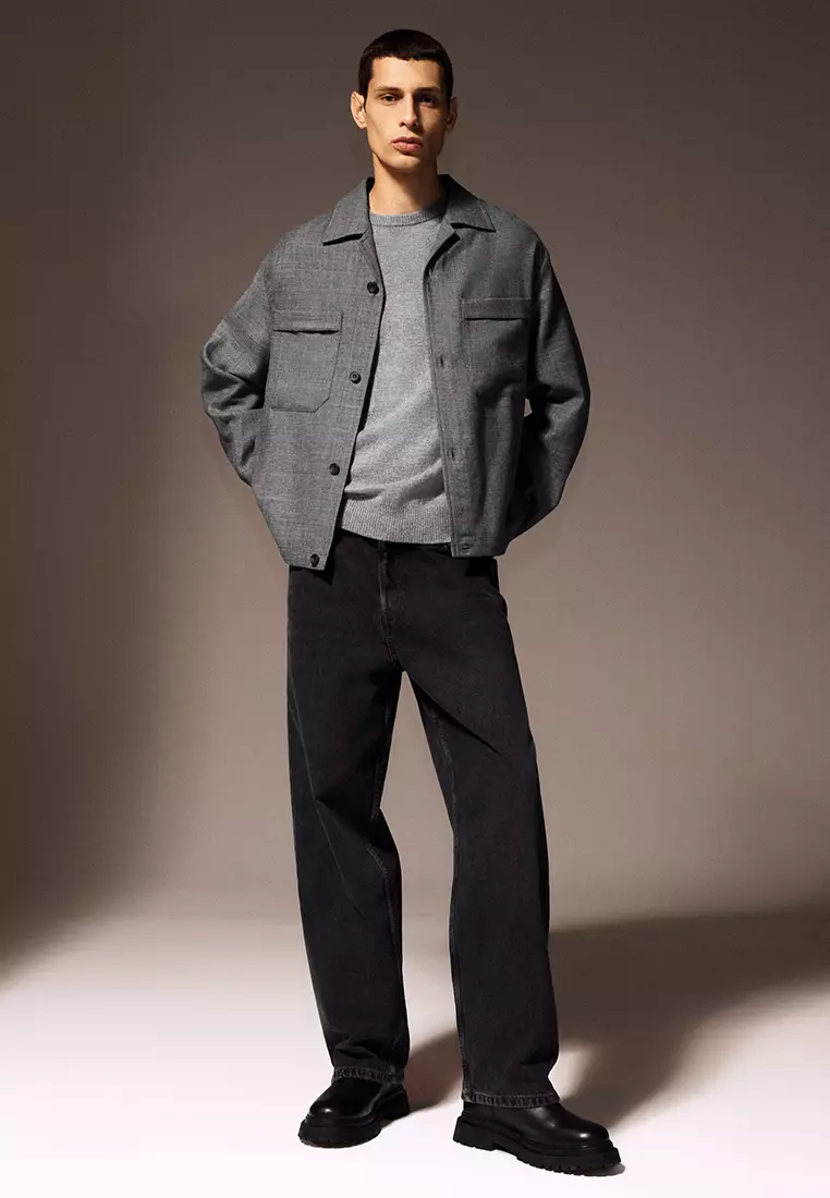 Wool-Flannel Overshirt