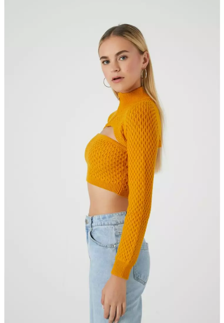 Forever 21 mustard sweater sales