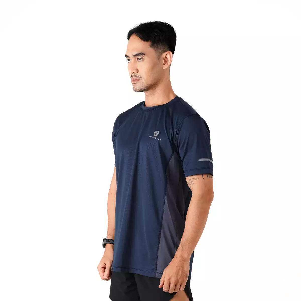 Tiento Kaos Olahraga Lari Baju Running Gym Dry Fit X-Lite Neo Pria