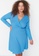 Trendyol blue Plus Size Wrap Dress 81691AA3DD38F1GS_5