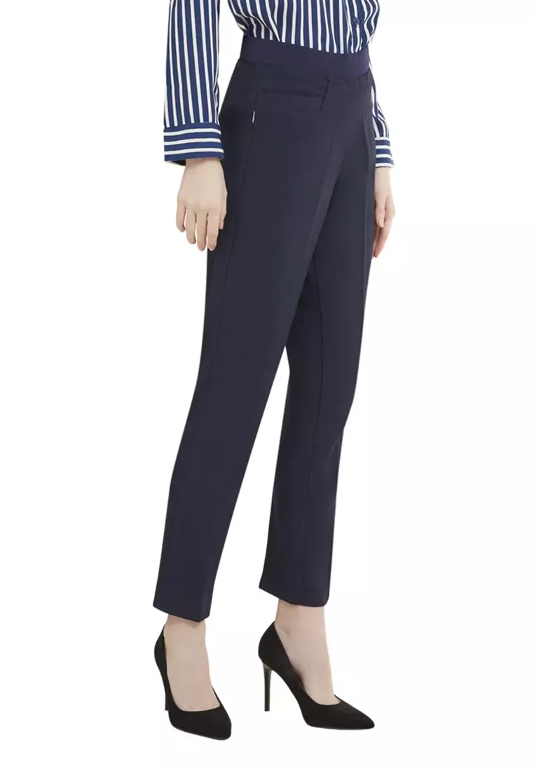 Celana Panjang Long Pants Bawahan Wanita Quality Premium - Navy