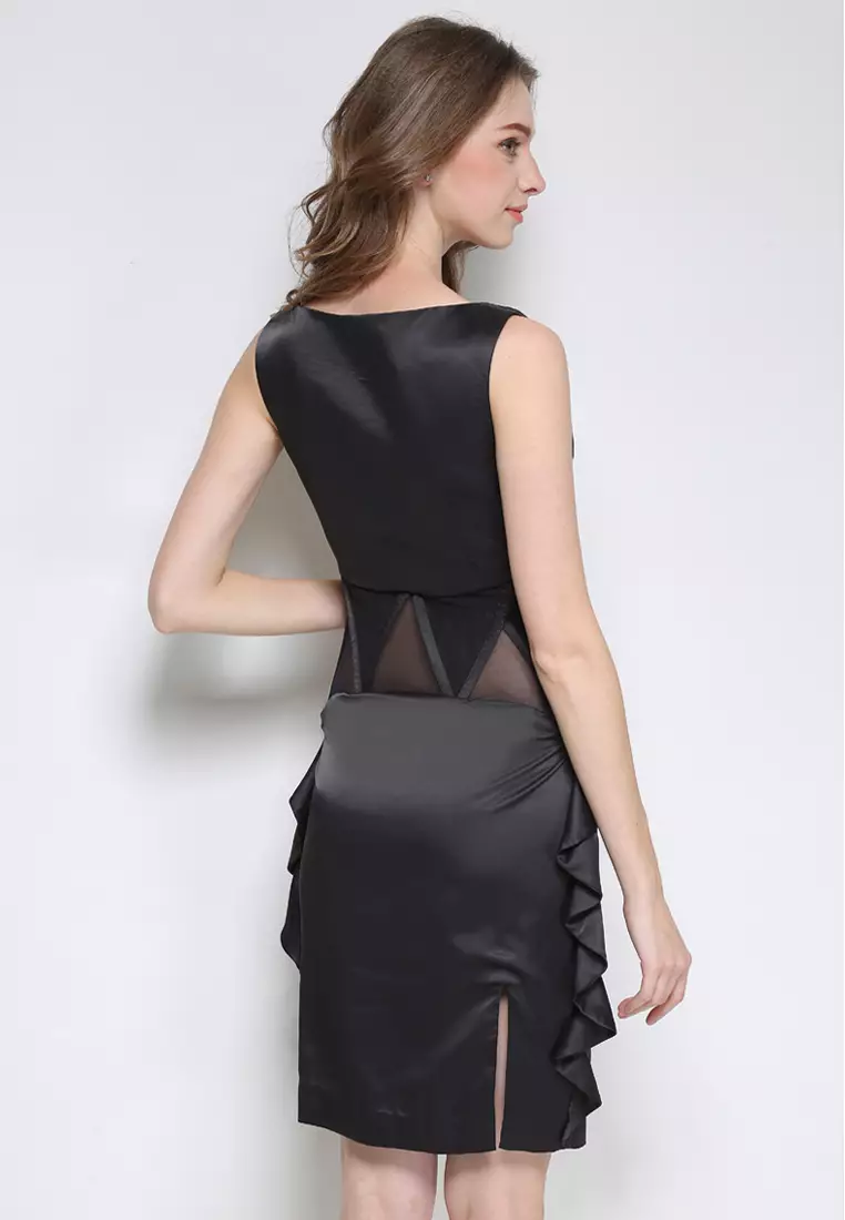 Buy Sunnydaysweety Premium Designer Collection Black Silk See Through ...