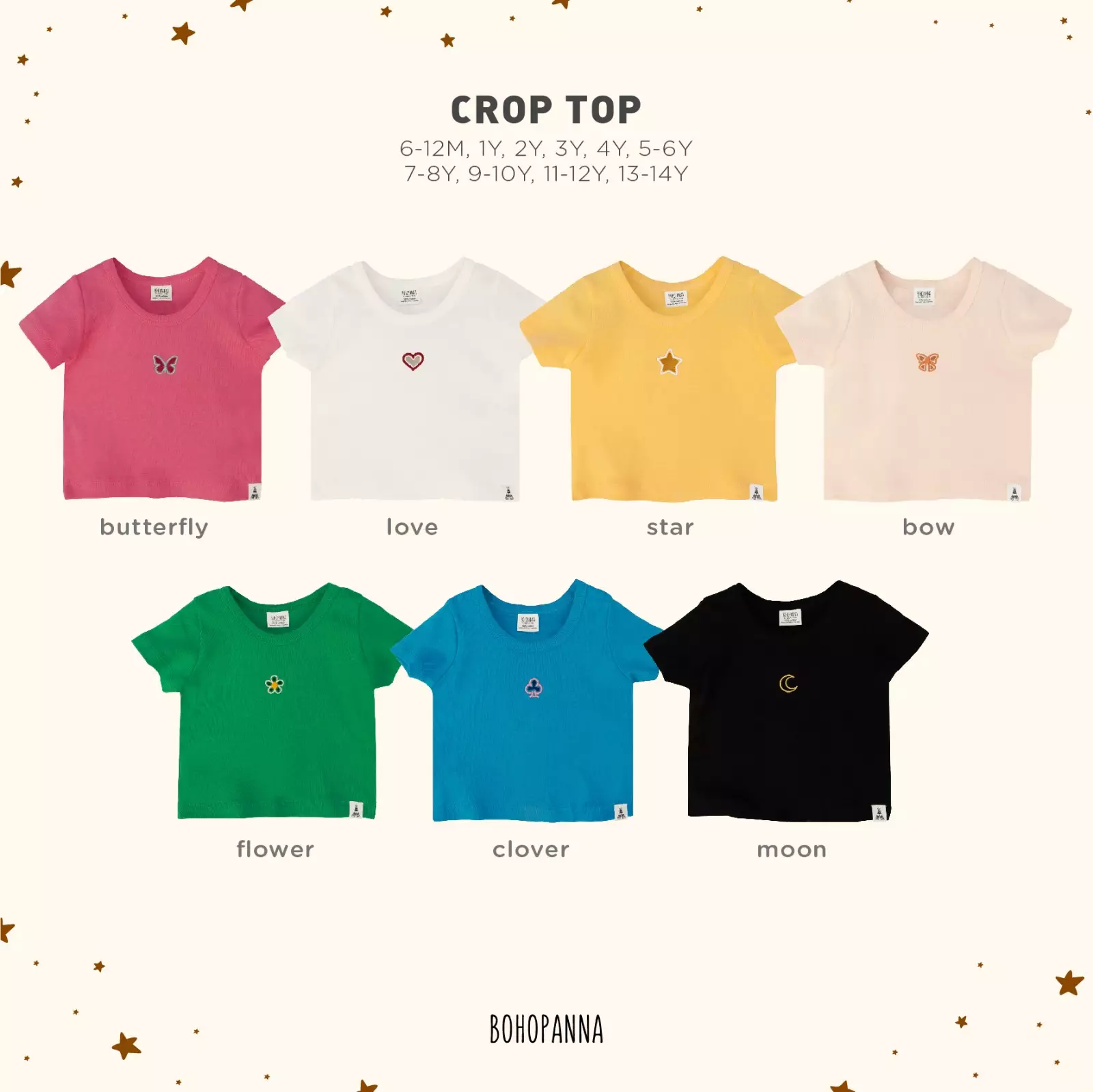 BOHOPANNA - CROP TOP - Atasan Anak