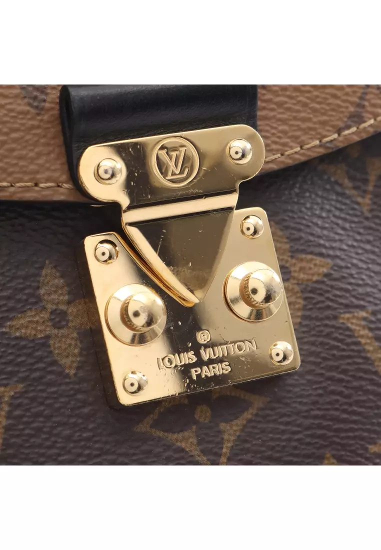 Pre-Loved Louis Vuitton Camera Box monogram reverse Handbag PVC leather Brown 2WAY