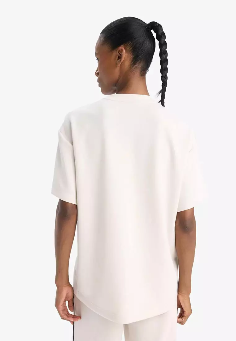 Oversize Wide Fit Crew Neck Modal Short Sleeve Tee