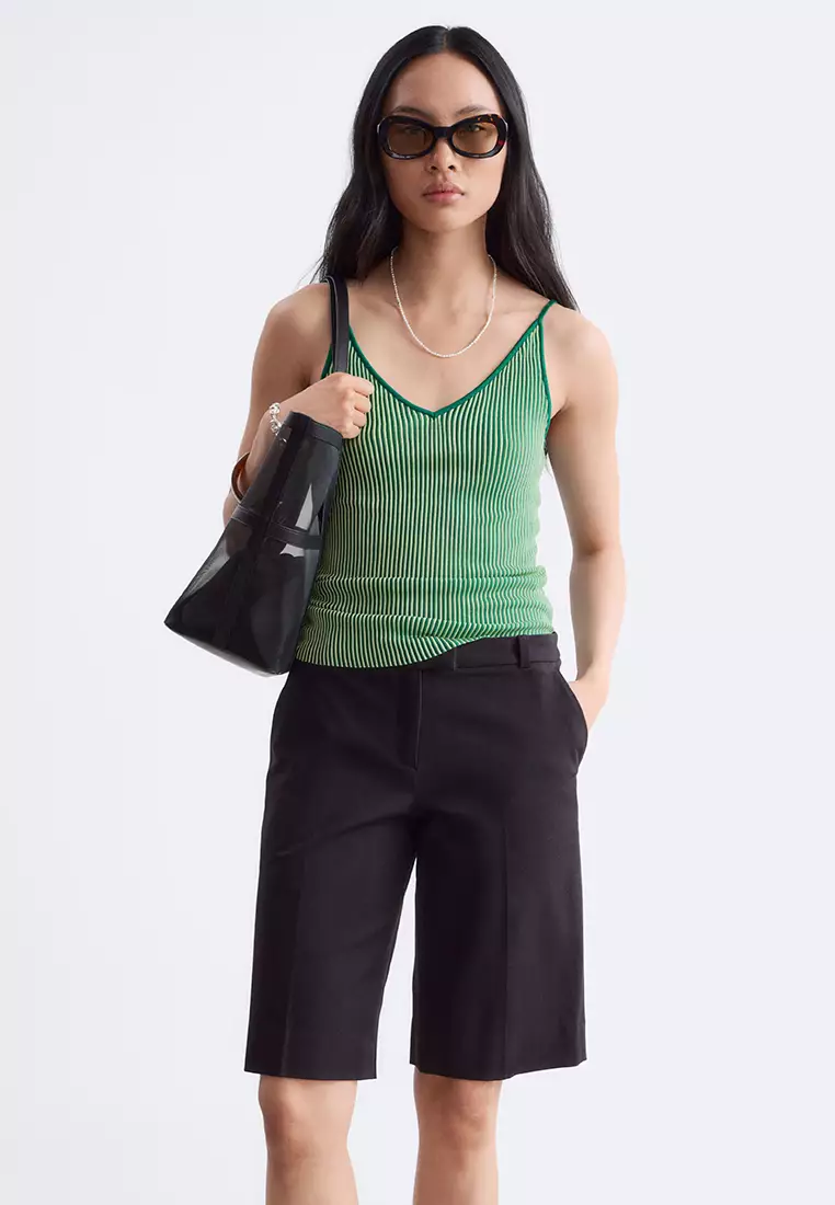 Tailored Knee-Length Shorts