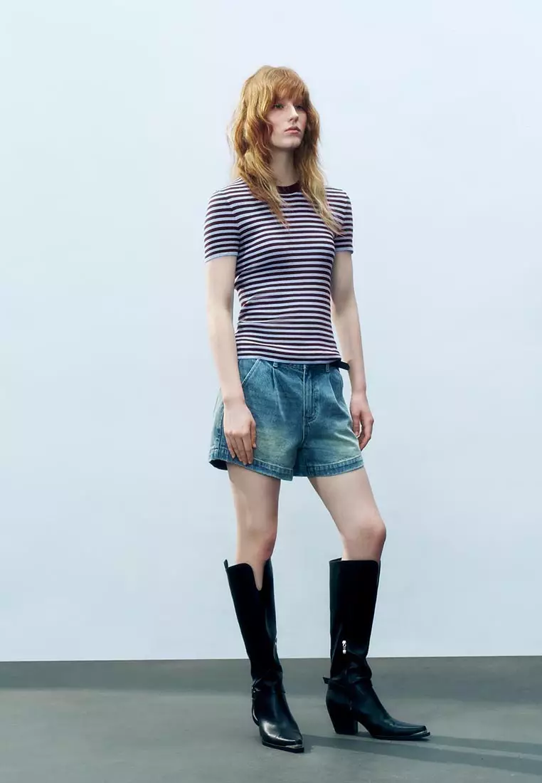 Striped Knitted T-Shirts