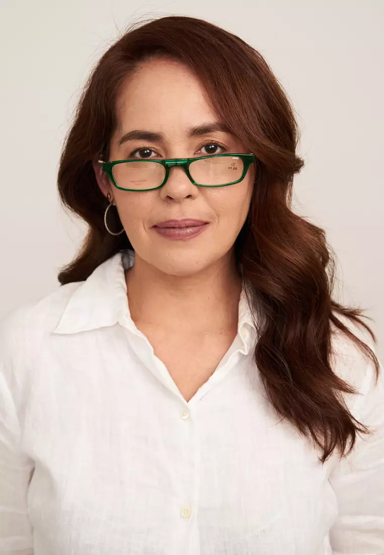 XXL Magnetic (Green) +1.00 Reading Glasses for 40-41 Years Old