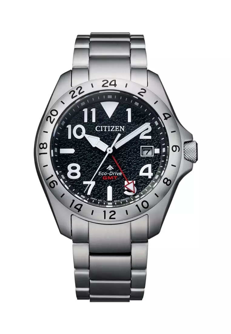 Buy Citizen Citizen Promaster Land GMT Series Carbon Grey Textured