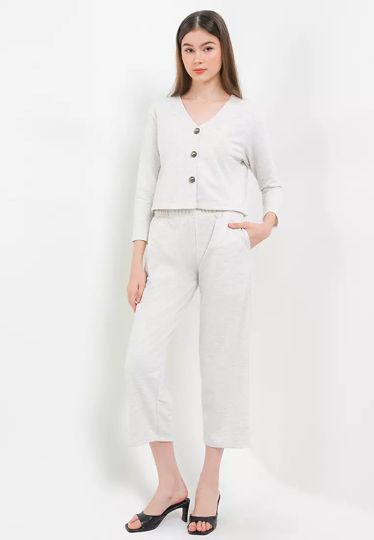 Atasan Bawahan Set Lengan Panjang Celana Panjang