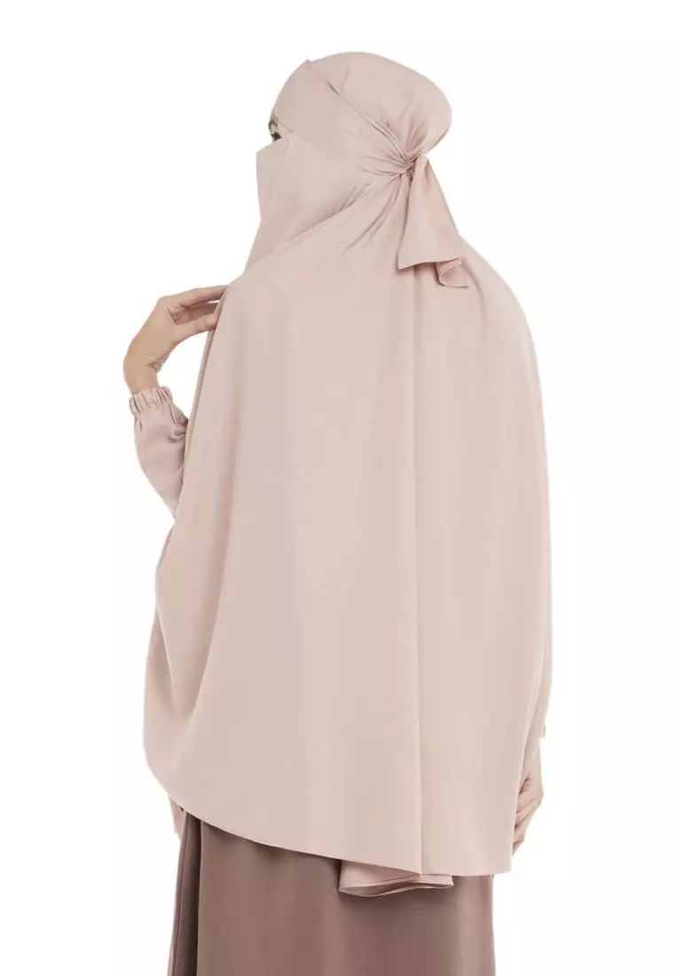 Queenza Zayidan French Khimar Hijab Jumbo Kanza - Dove