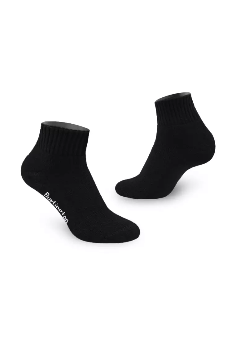 Burlington Ladies' Cotton Ankle Lite Thick Sports Socks 3 pairs in 1 pack 6222