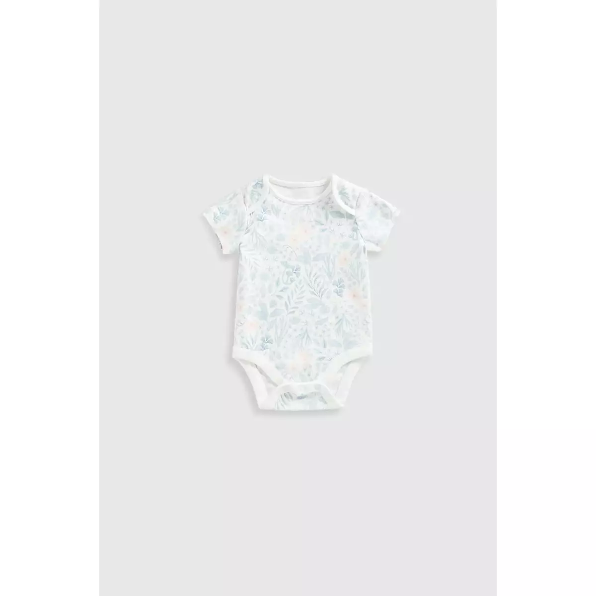 Mothercare Sealife Short-Sleeved Bodysuits - 5 Pack - Terusan Bayi Perempuan (Putih)
