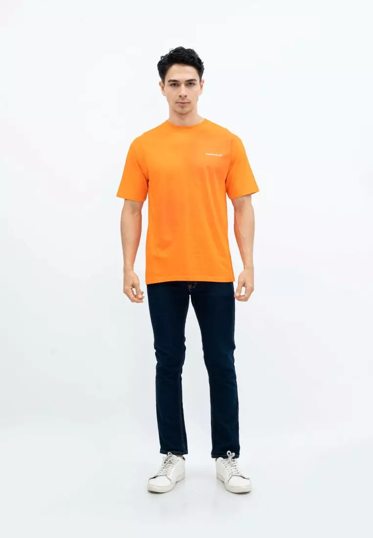 Houseofcuff T-shirt Kaos Motif Peta Indonesia Pendek Jingga Size S-4XL