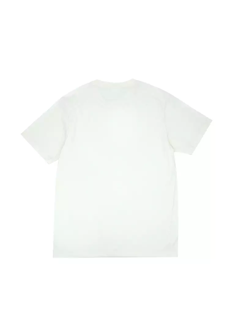 Men's Basic Round Neck T-Shirt with Shoulder Cut&Sew - Tapioca