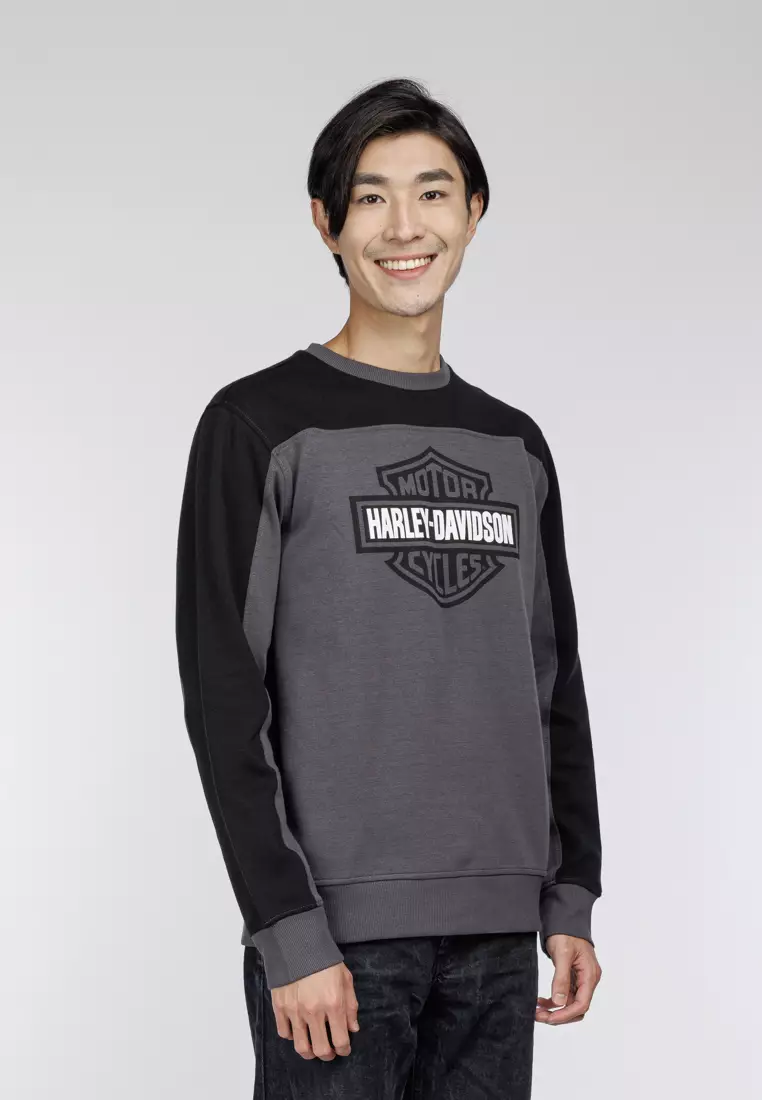 Harley davidson crew on sale sweatshirt