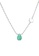 Majade Jewelry green and silver MAJADE - Petite Silver Coin Green Onyx Necklace - May Birthstone 52DA5ACDAEB537GS_1