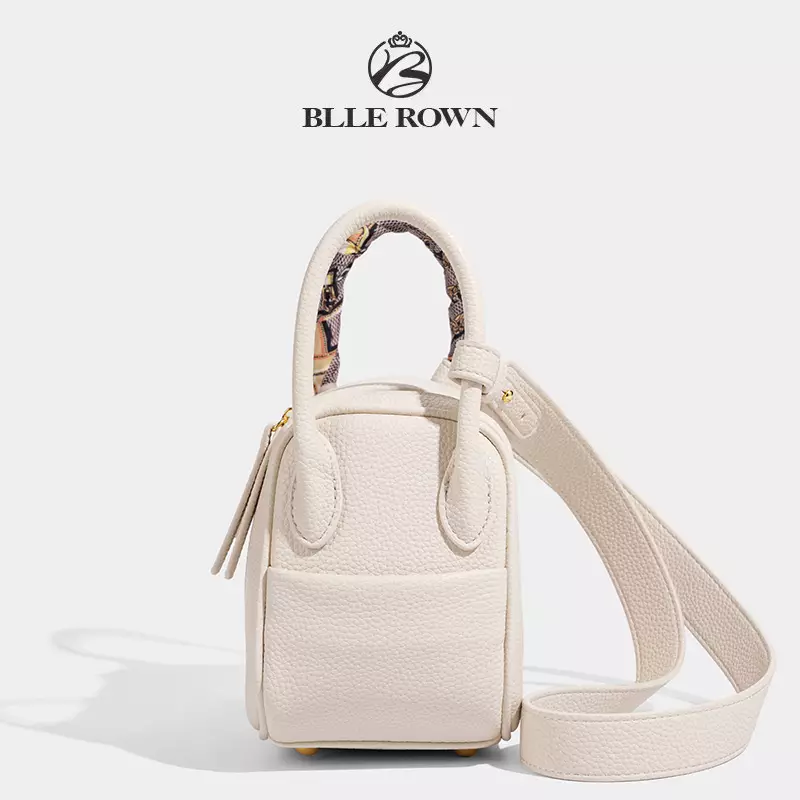 BLLE ROWN Tas Wanita Bentuk Bantal Tas Bahu Tas Selempang Wanita Model Terbaru BR6001-White