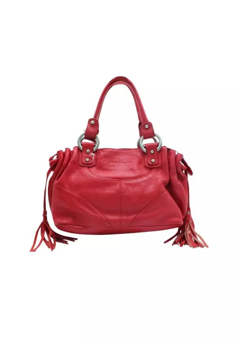 Buy Salvatore Ferragamo Pre Loved SALVATORE FERRAGAMO Red Leather