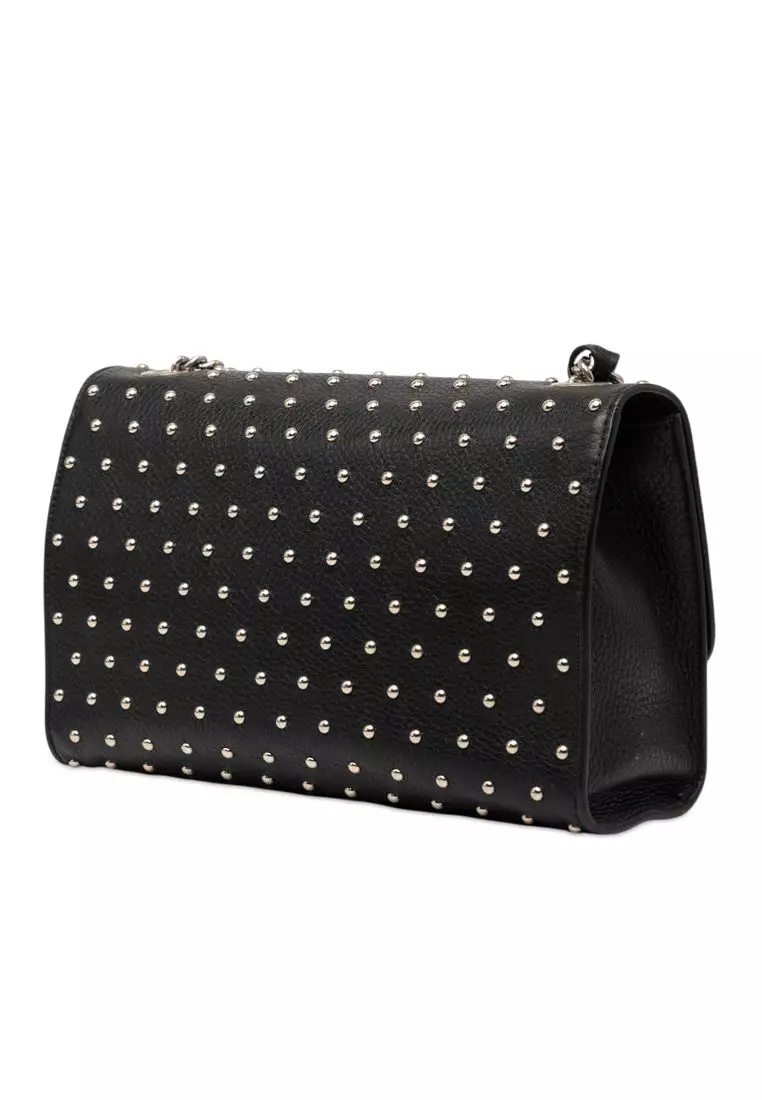 Pre-Loved Gucci Medium Studded Leather Miss Bamboo Crossbody