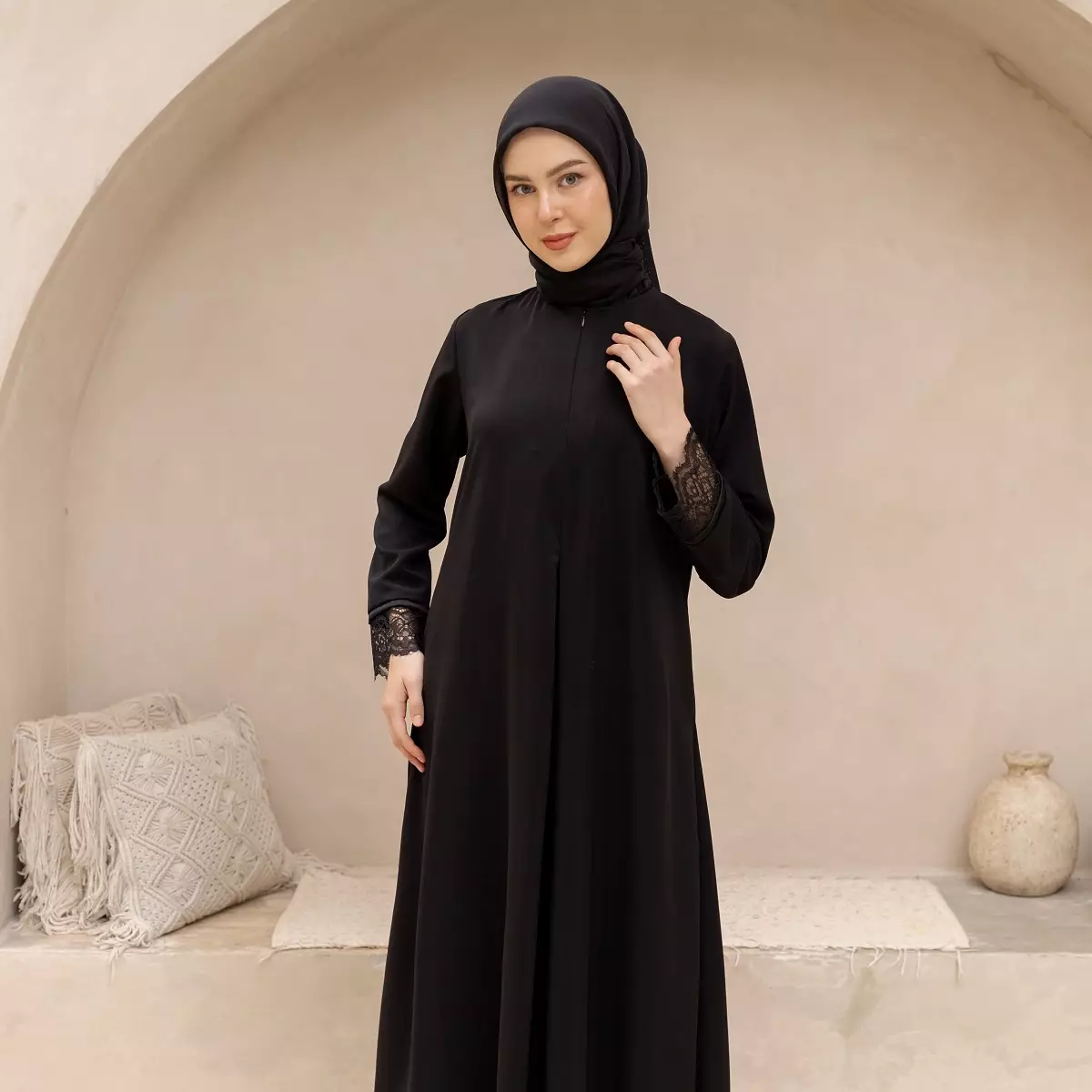 EPC Abaya Amara - Black - Moonlit Elegance Series