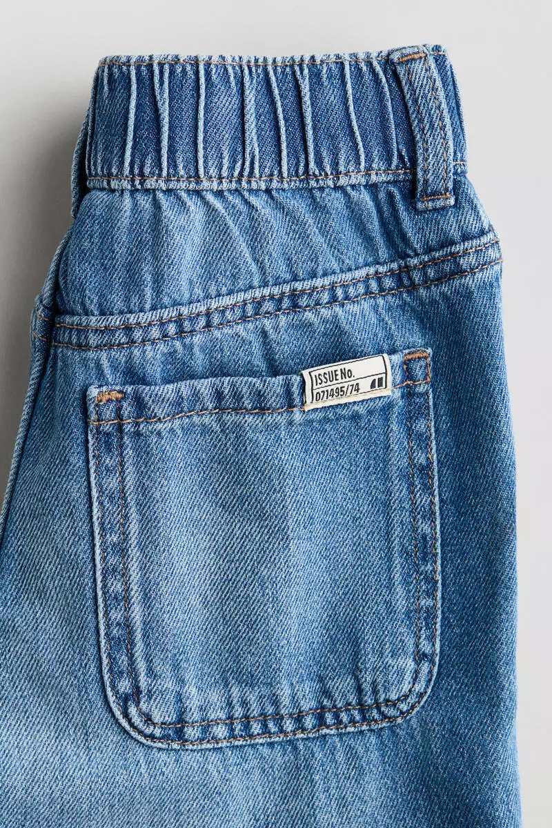 Cotton denim joggers