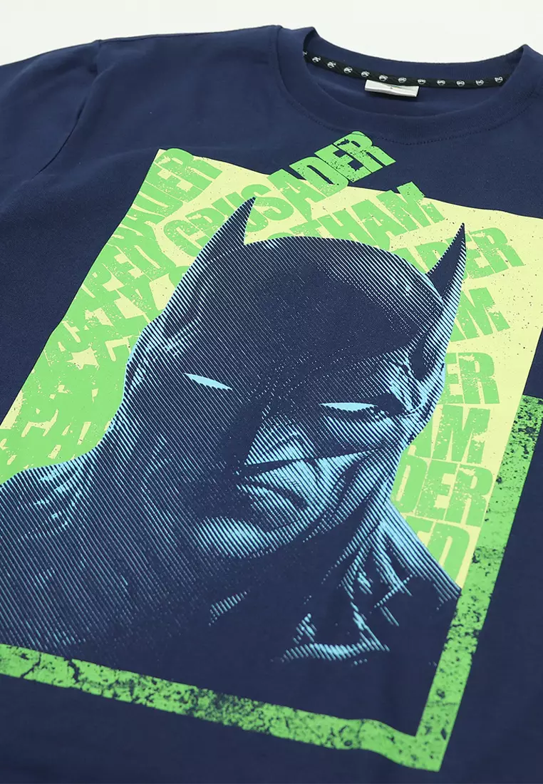Licensed Mens Graphic T-Shirt "Grunge Caped Crusader"