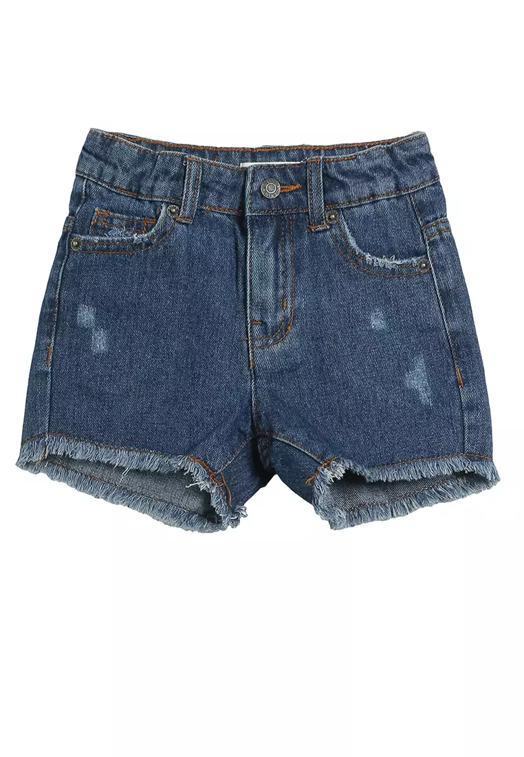 Frayed distressed denim on sale shorts