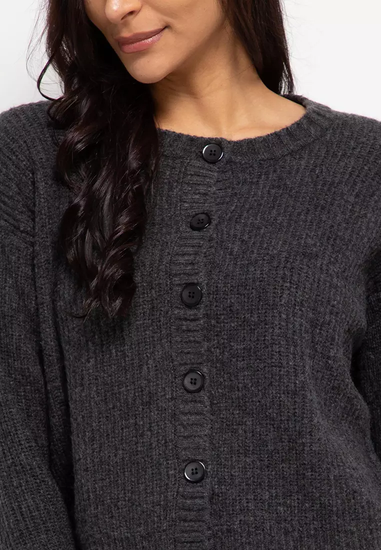 Oversize Button Cardigan