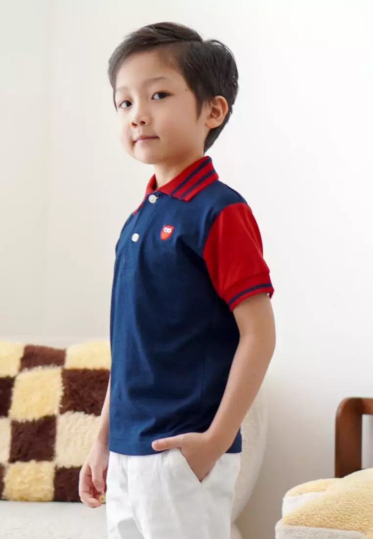 Matsuda baju kaos polo anak laki laki katun umur 2-12 Coco