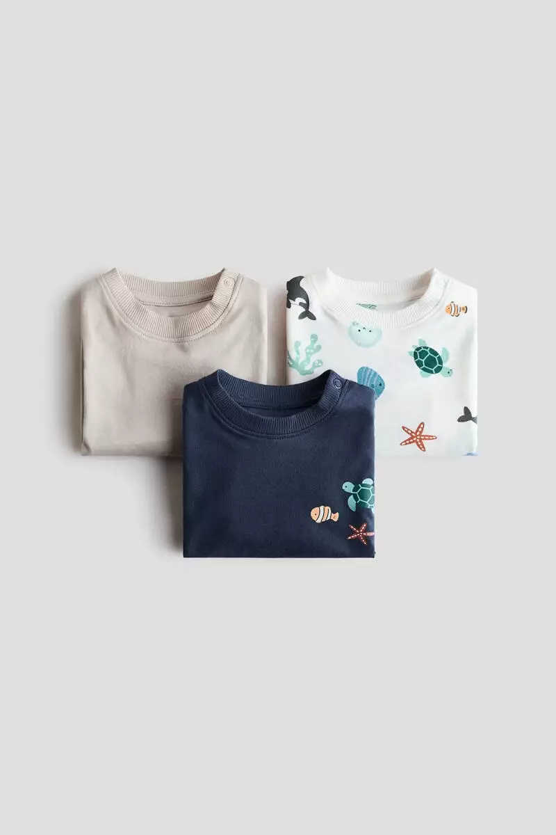 3-pack cotton T-shirts