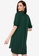 ZALORA WORK green 100% Recycled Polyester Shirt Dress 0DFF6AA83C04EBGS_2